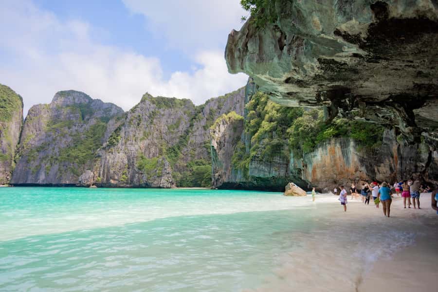 From Phi Phi Island: Maya Bay Sunset & Plankton by Speedboat - Guide energy and in-water support: what names like Coco, Adam, and Courtney suggest