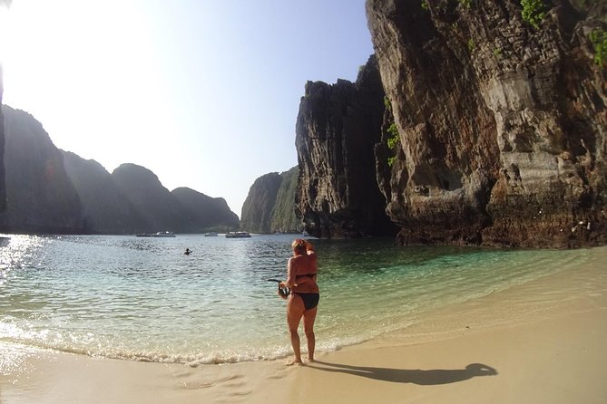 From Phi Phi: Sunrise & Beat The Crowds to Maya Bay by Speedboat - Pileh Lagoon: emerald water in a natural stone bowl