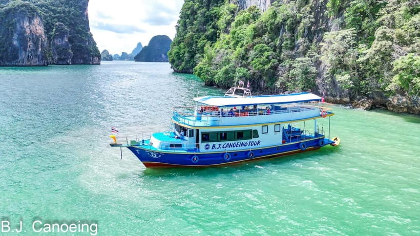 From Phuket : James Bond Island by Bigboat & Canoe Adventure - Panak Island canoeing in caves, guided by tide conditions
