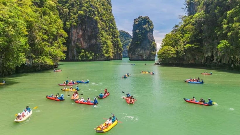 From Phuket : James Bond Island by Bigboat & Canoe Adventure - Kaya Island swimming: a warm-water finish