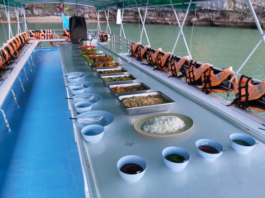 From Phuket: Phang Nga Bay and Canoeing Tour by Big Boat - Phang Nga Bay Lunch and the Midday Reset on Board