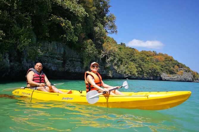 Full Day Ang Thong Islands Luxury Small Group Tour - Koh Wao snorkeling: clear water, masks on, and coral fish time