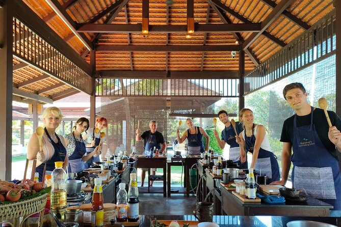 Full-Day Thai Cooking Class with Grandma - Market and Farm Tour - Walking Charoen Charoen Fresh Market Like a Local Shopper