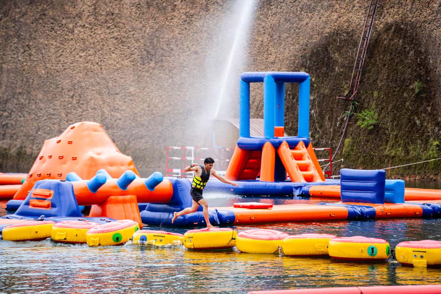 Grand Canyon Water Park Ticket - Giant Inflatable Aquapark and Slide: The Main Attractions