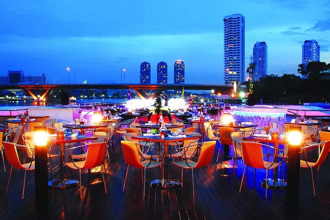 Grand Pearl Dinner Cruise Experience at Bangkok with Pickup - Chao Phraya night sights: Pinklao Bridge, Arun, and the Grand Palace area