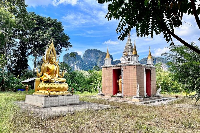 Guided Mountain Biking - Grand Tour - Trails of Ao Nang - The Forest Monastery Under a Rock Arch