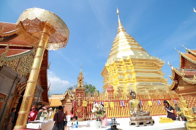 Half Day - Small Group - Doi Suthep Temple and Hmong Village Tour - Entering Wat Phra That Doi Suthep without feeling rushed