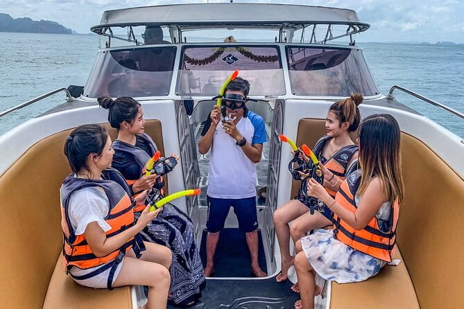 Hong Island Day Tour by Speedboat from Krabi - Meeting at Koh Phi Phi Tour Pier: briefing, drinks, and that quick “sea lake” ride