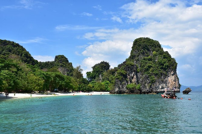 Hong Island Speed Boat Adventure from Krabi - Lagoon kayaking and the cliff-passage entrance: calm water, dramatic exit