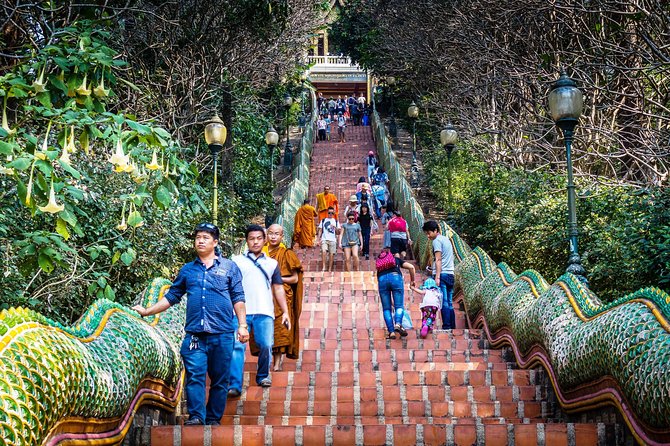 Iconic Half-Day Landmarks & Temples of Chiang Mai - Doi Suthep: The Naga Staircase, the Golden Umbrella, and the View
