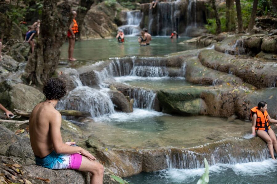 Kanchanaburi: Erawan Waterfall & Train Full-Day Tour - Erawan National Park: Walk the Seven Tiers Like You Mean It