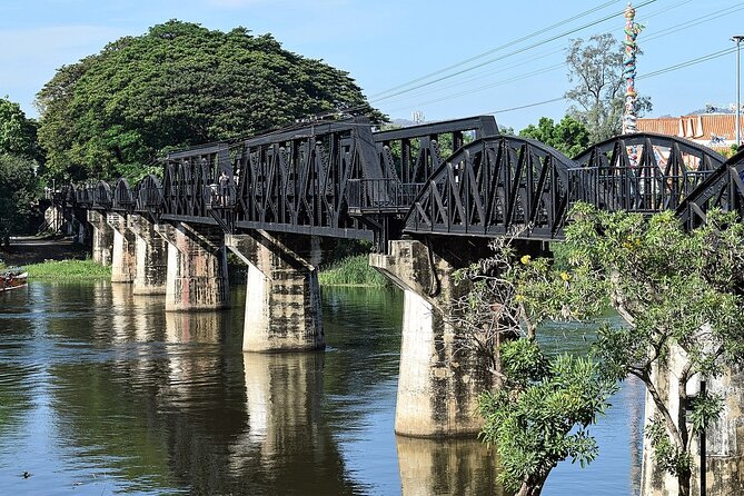 Kanchanaburi Full Day Tour: River Kwai and Erawan Falls - Erawan National Park and the 7-tier waterfalls: swimming, climbing, and choosing your level