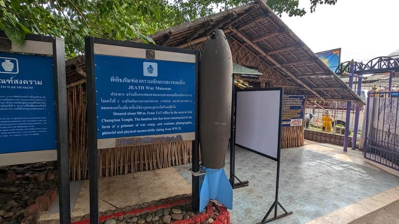 Kanchanaburi: River Kwai Scenic Tour by Private Longtail - JEATH War Museum: WWII photos and a serious tone