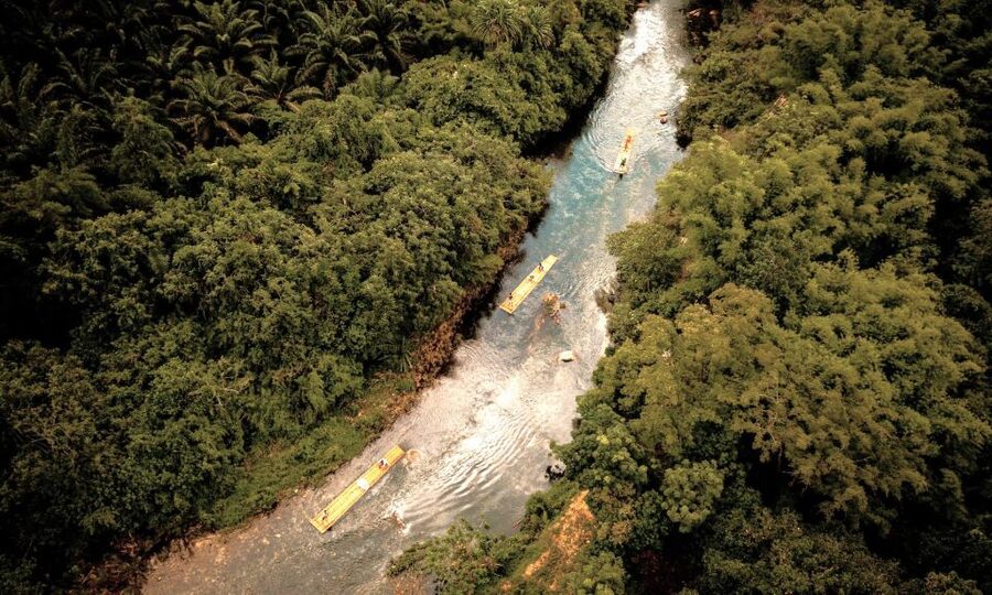 Khaolak: Bamboo Rafting, Waterfalls, and Turtle Conservation - Ton Pling Waterfall Swim: The Cool Finish, with Steps and Rocks