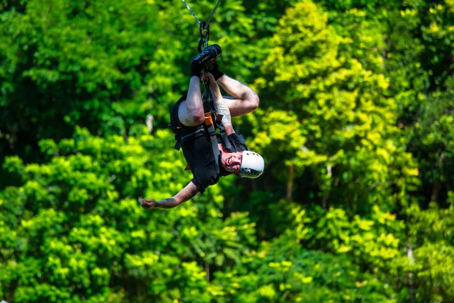 Ko Pha Ngan: Sky-High Zipline & Wang Sai Waterfall Views - Via ferrata: the 30-meter climb that sets the tone