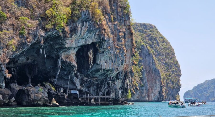 Koh Lanta: Phi Phi Islands Tour w/ Maya Bay, Snorkel & Lunch - Bamboo Island: the calm beach moment, if the sea agrees