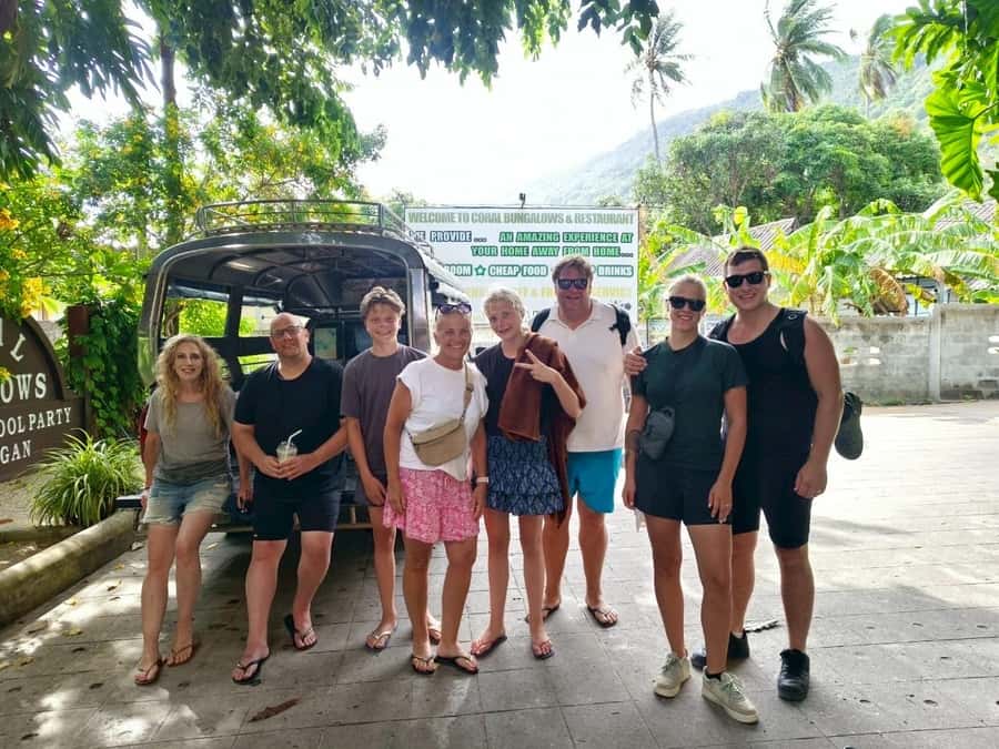 Koh Phangan Shared Road Trip by Mingalaba road trip - 4WD Pickup and the Pace of a 7-Hour Day