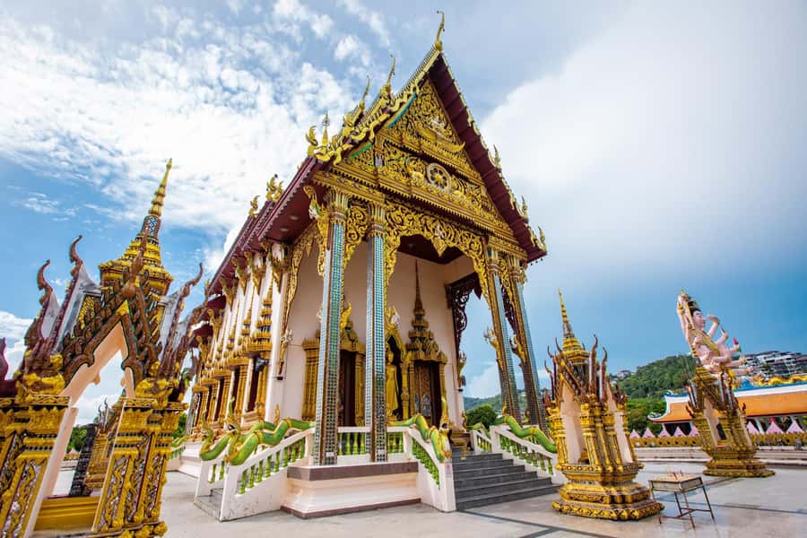 Koh Samui Adventure: Hidden Gems & 4x4 Safari Tour /w Lunch - Wat Teepangkorn on the Mountain Peak