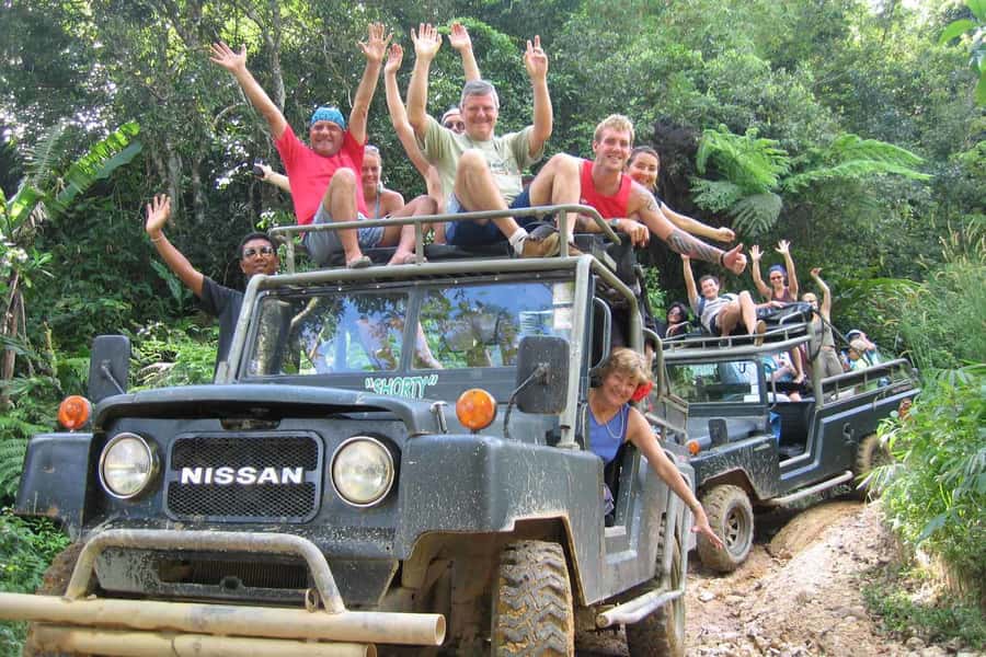 Koh Samui: Mr.Ung's 4WD Wild Jungle Safari Tour with Lunch - Secret Buddha Garden and Wat Teepangkorn: Hand-Carved Details and Big Views