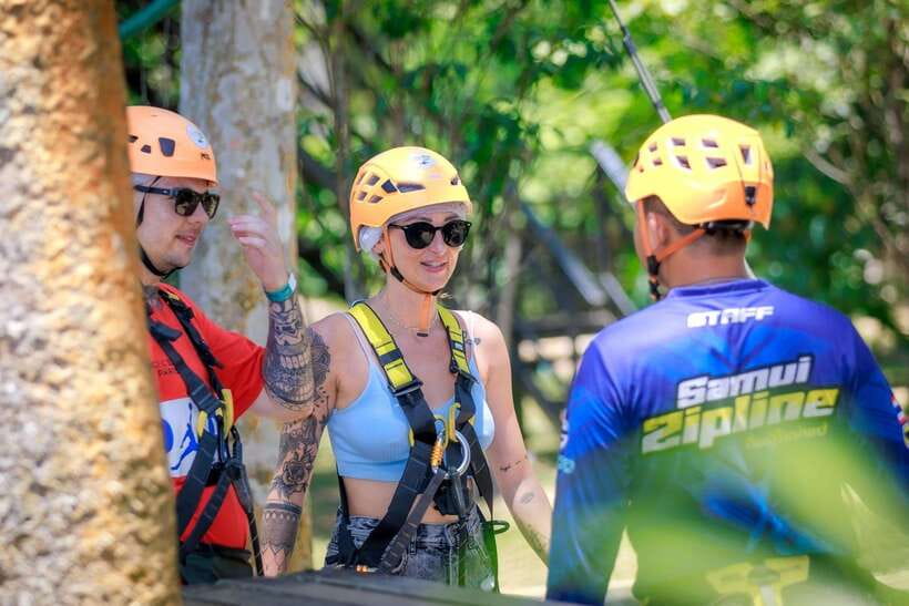 Koh Samui: Samui Zipline Adventure with Transfer service - Safety briefing and equipment: the part that makes the fun actually fun