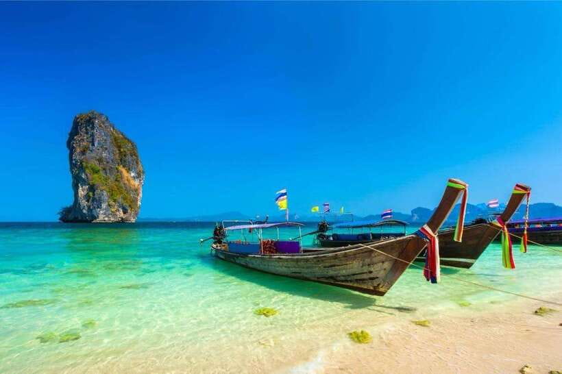 Krabi: 4 Islands Longtail Boat Tour with Lunch - Chicken Island and Tup Island: Coral Water and the Tide-Driven Sandbank