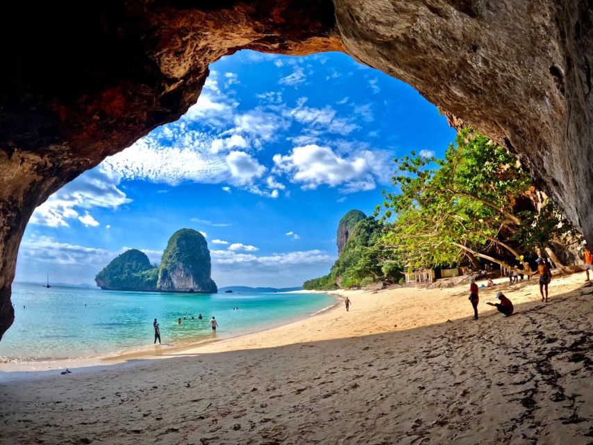 Krabi: 4 Islands Snorkeling Tour by Longtail Boat - Phra Nang Cave Beach: white sand, limestone cliffs, and the Princess Cave