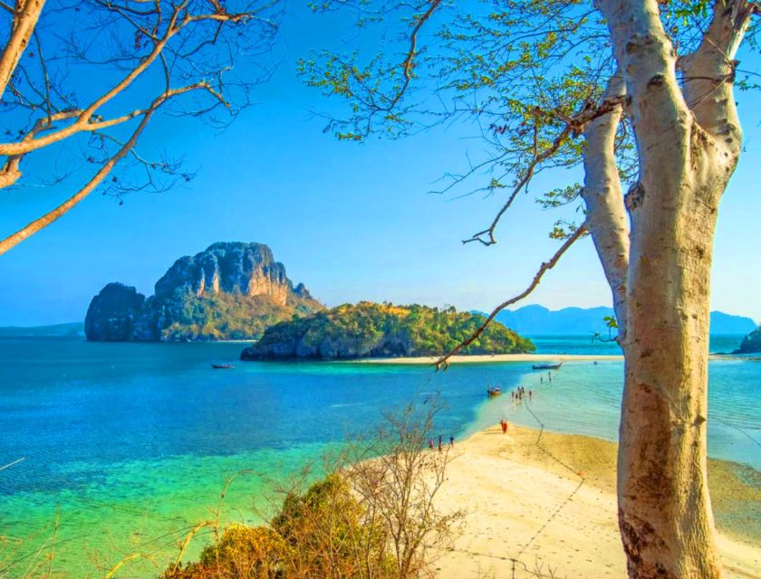 Krabi: 4 Islands Sunset Longtail Boat Tour with BBQ Dinner - Railay cave beach and the BBQ dinner at sunset
