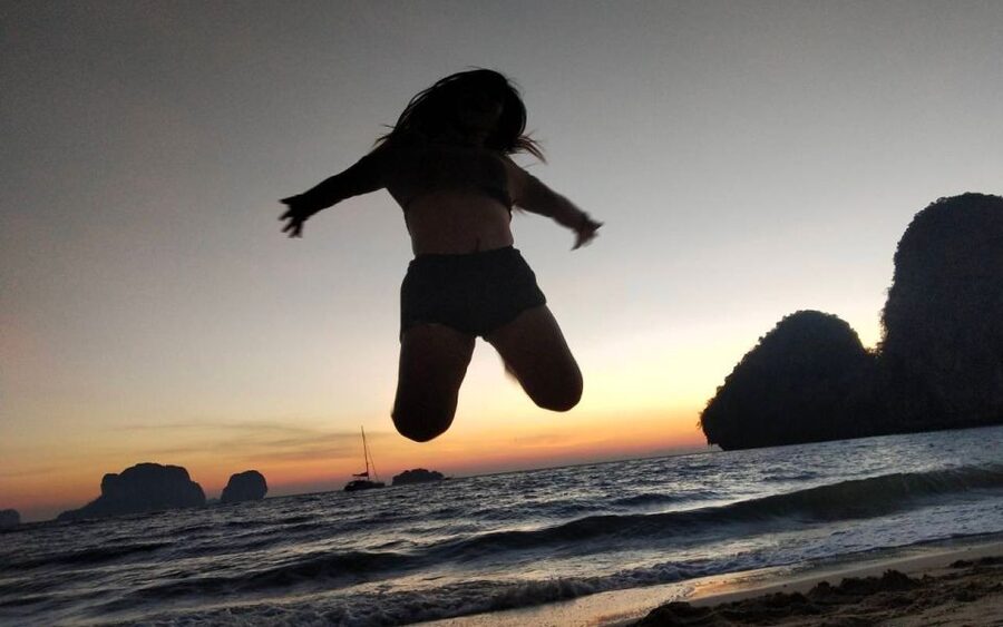 Krabi: 7 Islands Sunset Hopping Cruise with BBQ & Plankton - Phra Nang Cave and Railay Beach: a shrine, a cave, and that powdery sand
