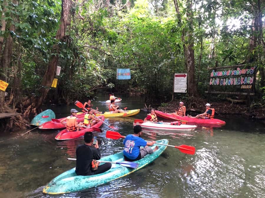Krabi: Amazon Klong Srakaew Kayaking With Lunch - Swimming and Playing: How to Make It Feel Safe and Worth It