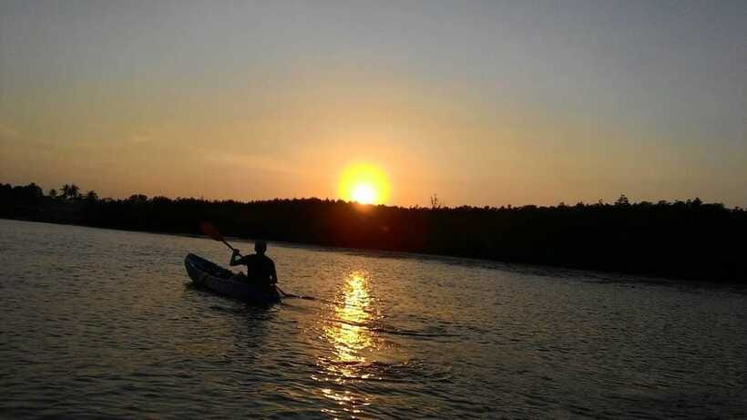 Krabi: Ao Thalane Sunset Kayak adventure (group of 10 max) - BBQ dinner after the water: chicken, seafood, and vegetarian requests