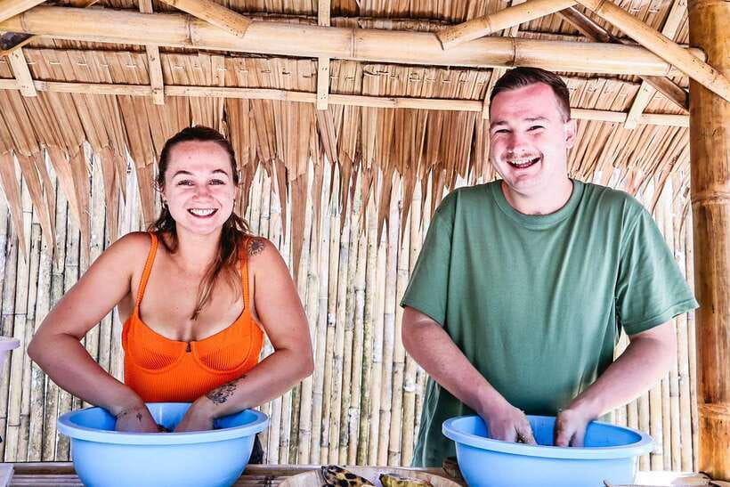Krabi: Elephant Feeding Program - Fruit And Protein Ball Prep, What You Actually Make