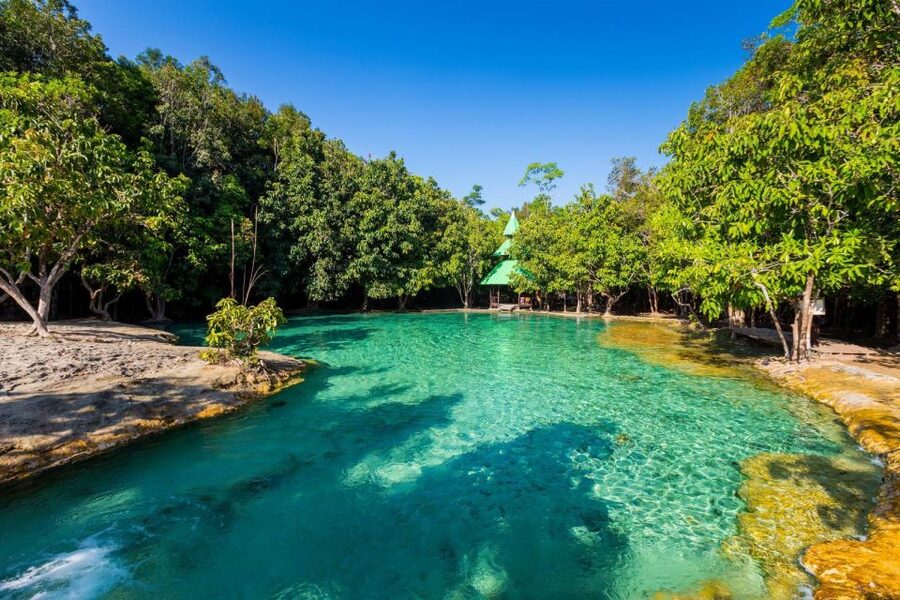 Krabi: Emerald Pool and Hot Springs Waterfall Half-Day Trip - Emerald Pool in Krabi: The Green Water and How to Handle Crowds