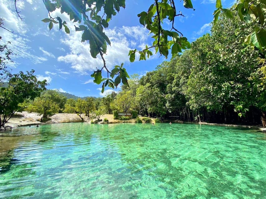 Krabi: Explore Tham Khlang Cave and Blue Lagoon Adventure - Blue Lagoon (Klong Sa Kaeo), clear water and easy fun