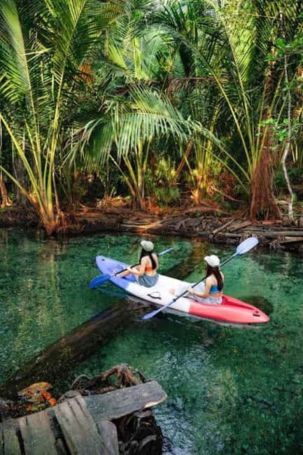 Krabi: Hidden Mirror Lake Kayak, Swim & Easy Nature Activity - Swimming in the crystal-clear lake: the part you’ll remember