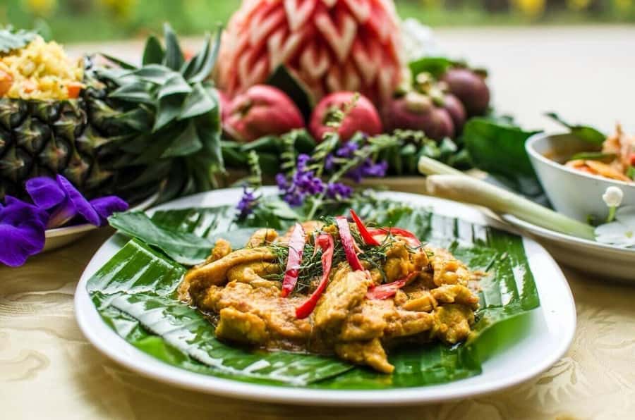 Krabi: Morning/Afternoon Thai Cooking Class at Ya's Cookery - The herb garden start: you cut, chop, and get moving fast