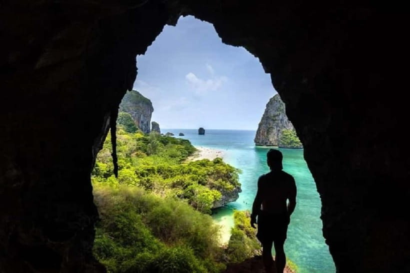 Krabi: Railay Beach & Caves + Jurassic World : Rebirth Sites - Bat Cave viewpoint: an active hike with the payoff at the top