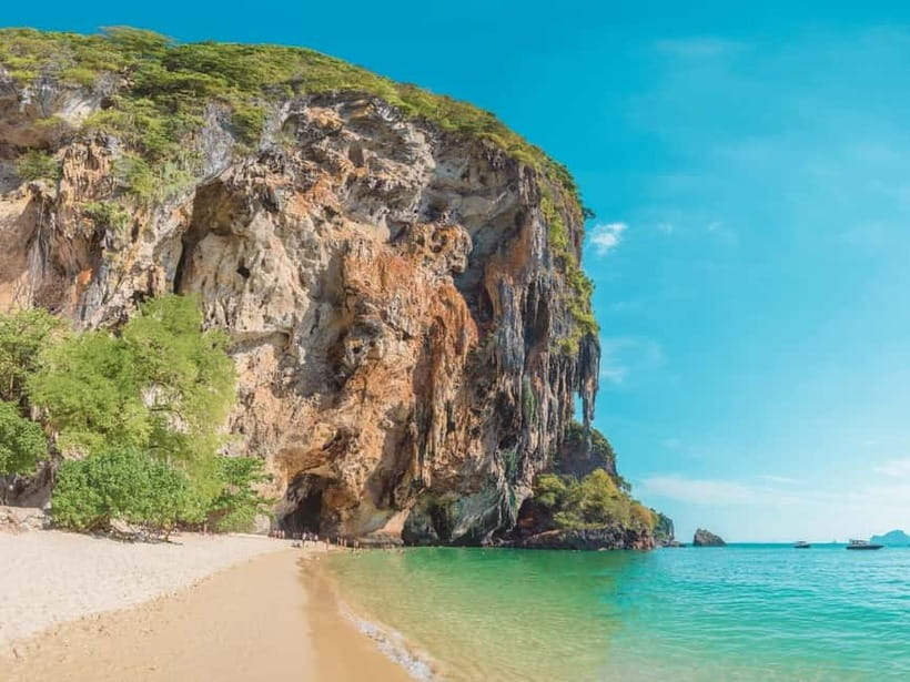 Krabi: Railay Phra Nang & Diamond Cave Sunset Plankton Tour - Phra Nang Cave Beach: Legend, Stalactites, and Monkey Energy