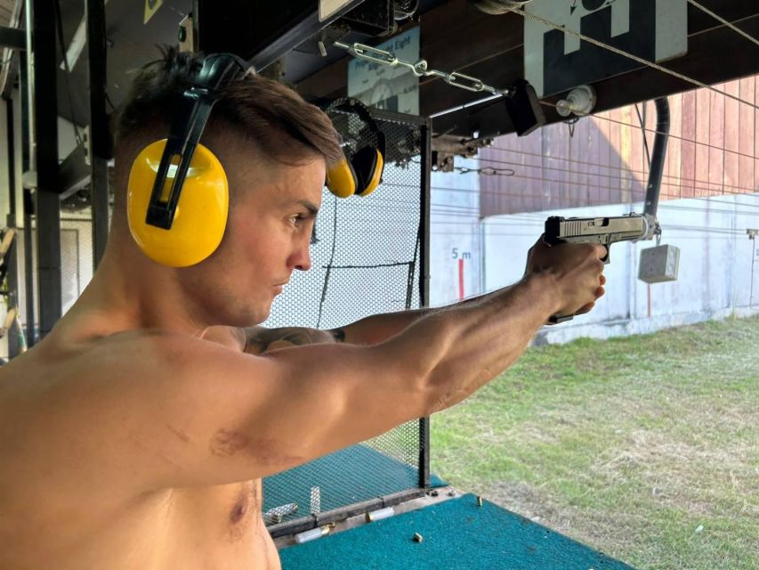 Krabi shooting range (9mm GLOCK17 10 bullet) - Gear and comfort: headsets, private group flow, and what you wear