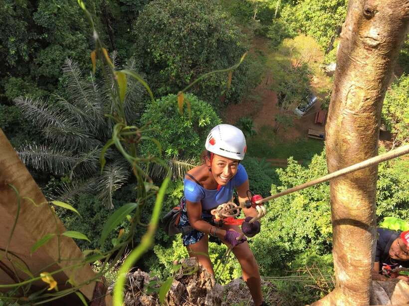 Krabi: Ziplining with Abseiling and Rock Climbing Options - Tree Ladder Challenge: The Workout Before the Fly and Drop