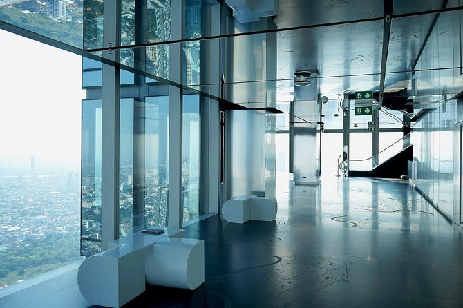 Mahanakhon SKY WALK Ticket with Pick-up - Bangkok's Highest Observation Deck - The Fast, Video-Themed Elevator Start