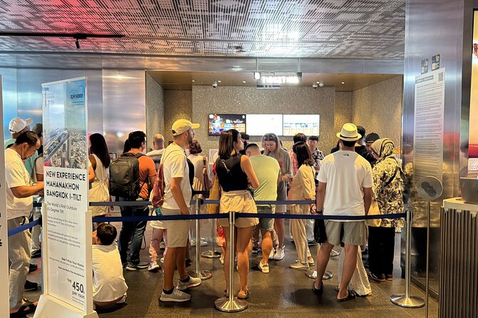 Mahanakhon Sky Walk Tour in Bangkok - Food options, what is included and what isn’t