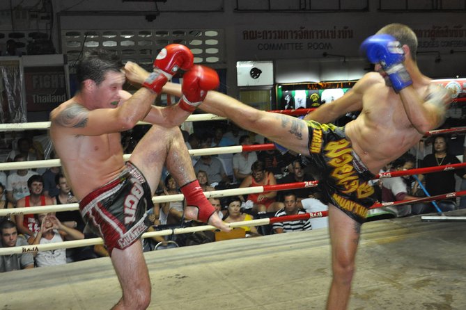 Muay Thai Boxing Match Action – Patong Stadium - First decision: stadium seats vs ringside