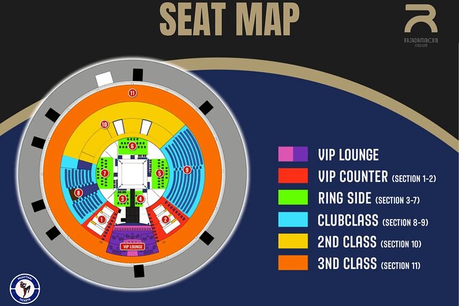 Muay Thai Boxing Match Tickets at Rajadamnern Stadium in Bangkok - Ticket redemption and getting seated without stress