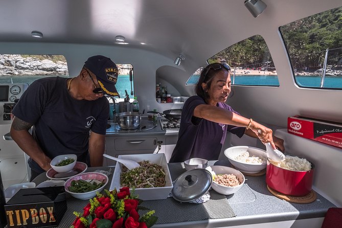 New Power catamaran for Phang Nga and Phi Phi island excursions - Entering the day: pickup, boarding, and private-group vibes