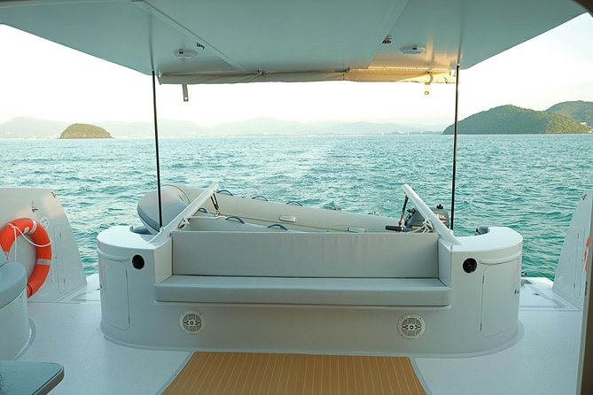 New Power catamaran for Phang Nga and Phi Phi island excursions - Racha Yai and Racha Noi: snorkeling where conditions allow