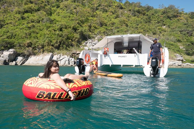 New Power catamaran for Phang Nga and Phi Phi island excursions - How the crew style shows up onboard