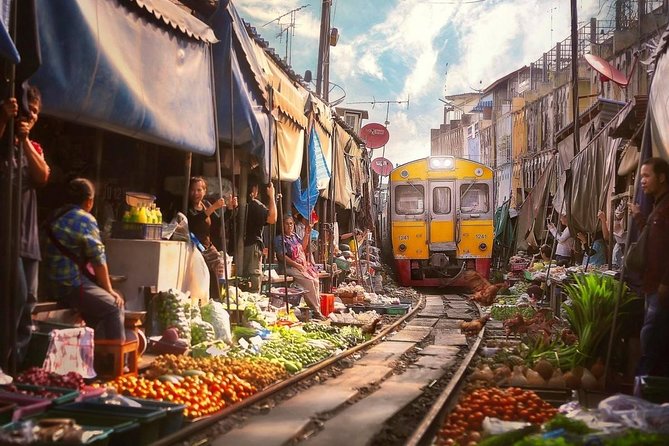 One Day Bangkok Everything - Mae Klong Railway Market: the market that pauses for a train