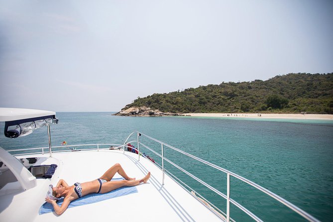 Pattaya Full-Day 3 Tropical Island tour Snorkeling Cruise Buffet - Koh Pai and Koh Rin: where you swim, where visibility can be mixed