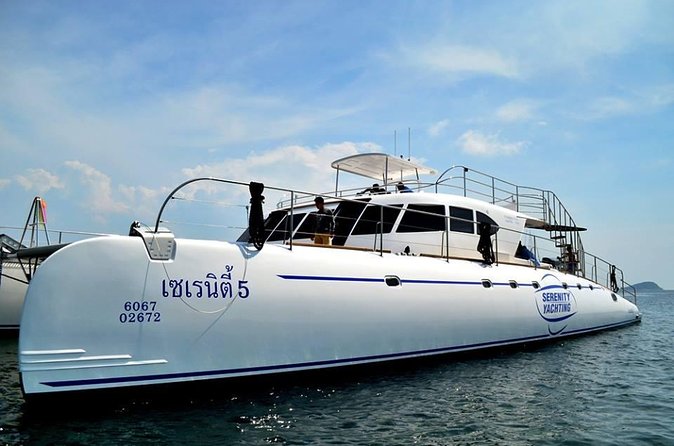 Pattaya Full-Day 3 Tropical Island tour Snorkeling Cruise Buffet - The catamaran cruise experience: shaded seating, solid snacks, and real “on-water” fun