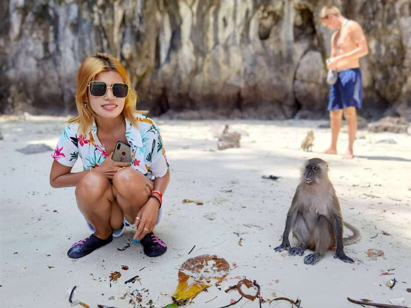 Phi Phi: Half-Day Tour with Maya Bay, Pileh Lagoon & Snorkel - Monkey Bay: warm wildlife viewing before the beaches and snorkel